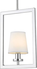 Cosmolight glamour klasszikus függeszték london fehér króm cosp01007ch-wh