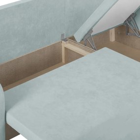 TOKYO Kinyitható sarokkanapé Fekete