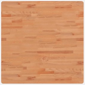 tömör bükkfa négyzet alakú asztallap 80 x 80 x 4 cm