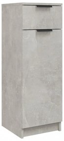 betonszürke szerelt fa fürdőszobaszekrény 32 x 34 x 90 cm