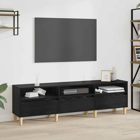 TV szekrény fiókkal Musta tammi 150 x 30 x 45 cm Faanyag