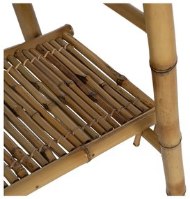 Natúr színű bambusz polcos állvány 78x165x40 cm Manali – Ixia