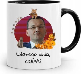 Bögre Fekete Politikusok Miniszterelnök Mateusz Morawiecki