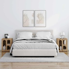 Éjjeli asztal 2 pcs Artisan tölgy 40 x 35 x 50 cm Faanyag