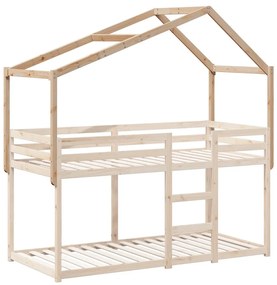 tömör fenyőfa gyerekágytető 213 x 85,5 x 144,5 cm