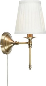Markslöjd 108968 - Fali lámpa MANOR 1xE14/40W/230V fehér/sárgaréz