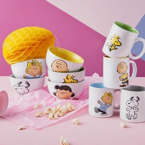 PEANUTS tálka szürke-fehér, Snoopy 600 ml