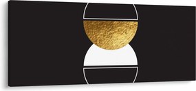 Kép - Absztrakció arany és fekete N⁰2 (120x50 cm)