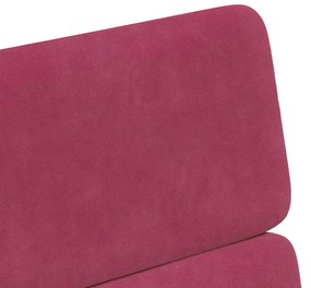 Kerekes Étkező Székek 2 pcs bordó 58 x 65 x 98 cm Bársony