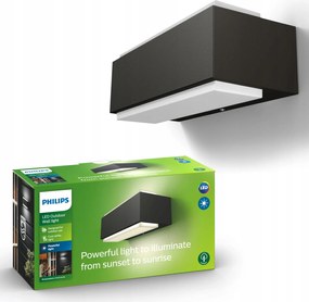 Kerti fali lámpa Kültéri Led homlokzati lámpa 9W 1000lm IP44 Philips