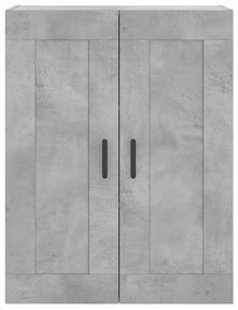 betonszürke szerelt fa fali szekrény 69,5 x 34 x 90 cm