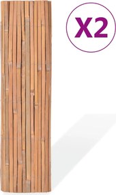 vidaXL 2 db bambuszkerítés 100 x 400 cm