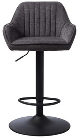 Sötétszürke állítható magasságú bárszék Nolan – Unique Furniture