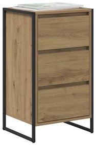 Széf fiókkal Művészi tölgy 42 x 36 x 75.5 cm Faanyag