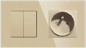 Billentyűkapcsoló Mechanikus Üveg Aljzat