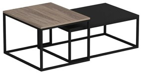 Leka Black dohányzóasztal