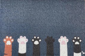 Lábtörlő Bejárati Cipőajtó Alá 60x40cm Csúszásgátló Macska Mancsok