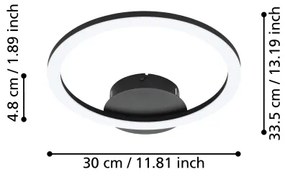Eglo 900323 - LED Dimmelhető mennyezeti lámpa PARRAPOS-Z LED/15W/230V