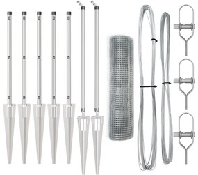 Hegesztett Hálós Kerítés 13 Dübellel 0.8x10 m Galvanizált Acél