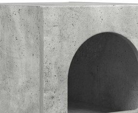 Éjjeli asztal 2 pcs Beton Szürke 29.5 x 35 x 50 cm Faanyag