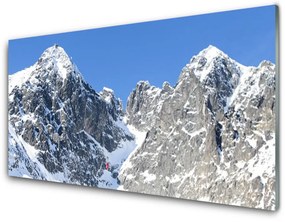 Üvegkép Snow Mountain Landscape 100x50 cm