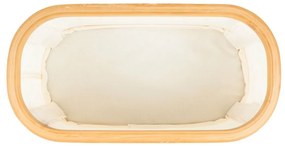 G21 tárolódoboz 30 x 15 x 15 cm, bambusz, fedéllel, bézs