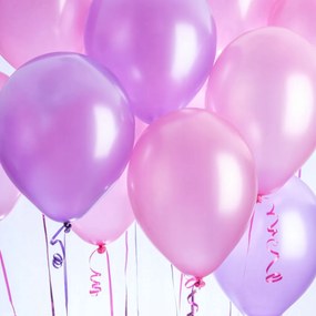 Poszter 30x30cm Rózsaszín lufik, Assaf Frank