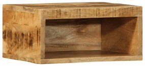 tömör nyers mangófa falra szerelhető TV-szekrény 40x30x19 cm