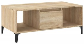 Sonoma tölgy színű szerelt fa dohányzóasztal 90 x 50 x 36,5 cm