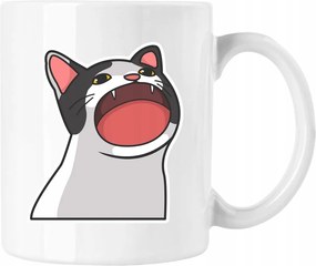 Bögre Cica Vicces Mém 14 Fehér 330ml