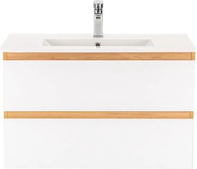 Vario Forte 80 alsó szekrény mosdóval tölgy-fehér
