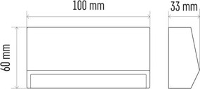 EMOS ZC0116 Modern Kültéri Fali Lámpa LED IP65