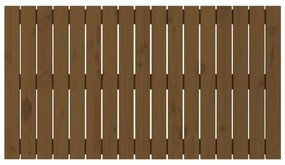 mézbarna tömör fenyőfa fali fejtámla 108 x 3 x 60 cm