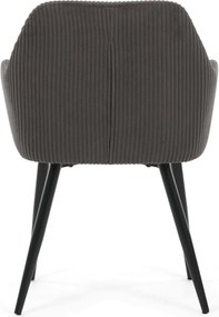 Étkezőszék szürke kordbársony kárpittal – DCH-V4009 GREY6