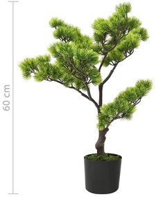 zöld cserepes mű fenyőbonsai 60 cm