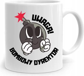 Igazgatónak Bögre Figyelem Bomba Igazgató Ajándék fényképes nyomtatással