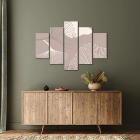 Kép - Bézs színű levelek N⁰1 (150x105 cm)