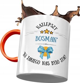 Narancssárga bögre Bosman számára A legjobb Bosman fényképes nyomtatással