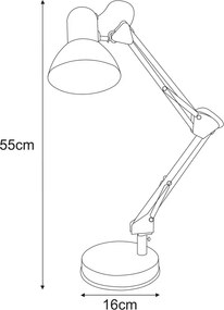 KAJA K-MT-COSMO CHROM COSMO Króm Színű Asztali Lámpa 1xE27 15W IP20