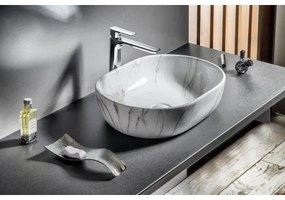 Sapho - DALMA 59x42 cm ráépíthető mosdó, kerámia/Carrara