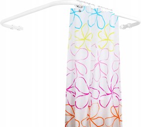 Zuhanyfüggöny Rúd Szögletes Zuhanytálca 110X110