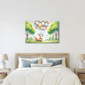 Kép – Boldog róka (90x60 cm)