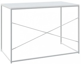 fehér szerelt fa számítógépasztal 110 x 60 x 70 cm