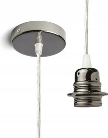 Rendl Elisa függeszték szett, fekete króm, E27, max 28W, 1,5m kábel, R11898