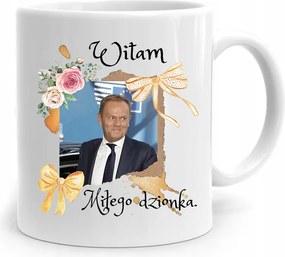 Donald Tusk Bögre Kellemes Nap Platform, fényképes nyomtatással