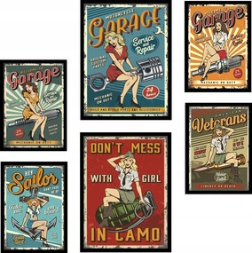 Extra Szett 6db-os Képek Poszterek keretben KP329