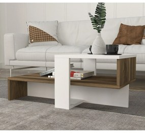 Chain White and Walnut dohányzóasztal