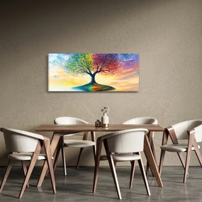 Kép – Évszakok festett fája (120x50 cm)