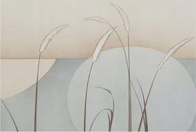 Flizelina fotótapéta Nappaliba és Hálószobába Enyhe fű 104x70 Ragasztó