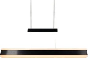 Matt fekete LED függőlámpa fém búrával Arcola – Trio